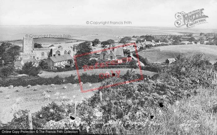 Photo of Clynnog Fawr, General View c.1955