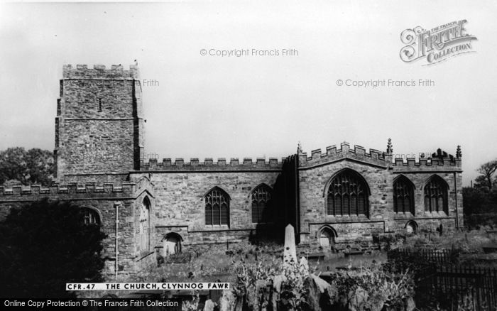 Photo of Clynnog Fawr, St Beuno's Church c.1955