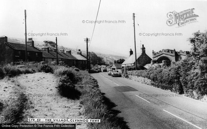 Photo of Clynnog Fawr, The Village c.1955