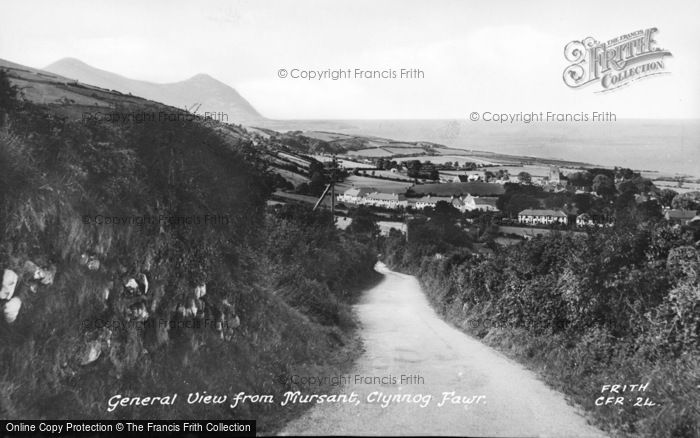 Photo of Clynnog Fawr, View From Mur Sant c.1955