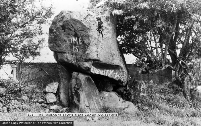 Photo of Coagh, The Tamlaght Stone c.1950