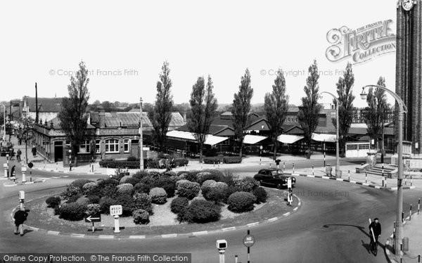 Photo of Coalville, the Roundabout c1955