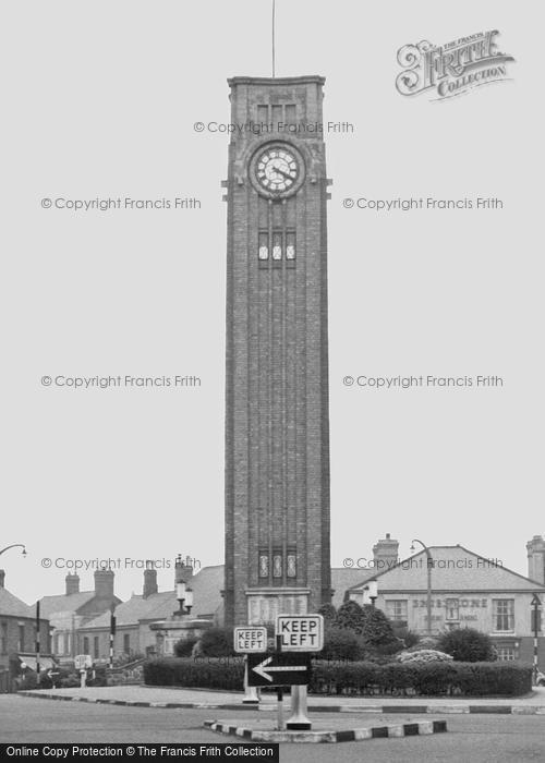 Photo of Coalville, War Memorial Clock Tower c.1955