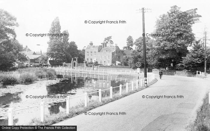 Photo of Cobham, Cedar House And The River Mole c.1955