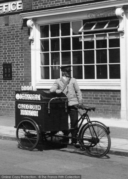 Photo of Cobham, Ice Cream Vendor 1932