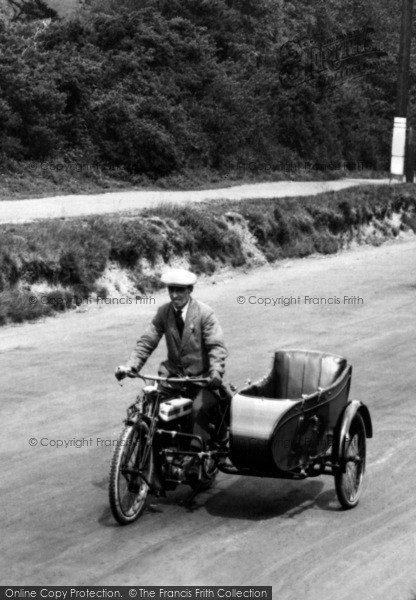 Photo of Cobham, Motorcycle And Sidecar 1919