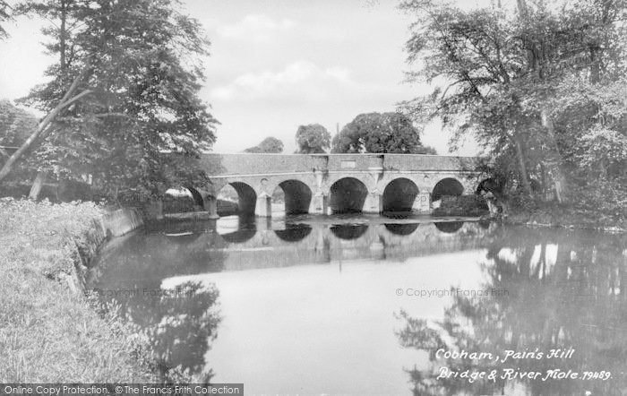 Photo of Cobham, Pain's Hill Bridge And River Mole 1927