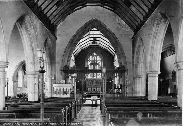 Photo of Cobham, St Andrew's Church Interior 1911