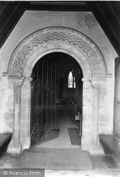 St Andrew's Church, Norman Door 1911, Cobham