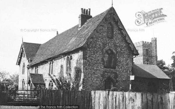 Photo of Cobham, The Old School And Church c.1955