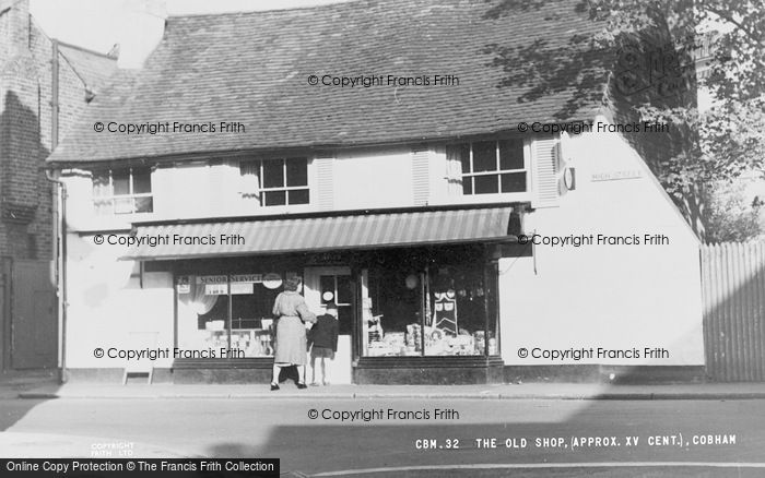 Photo of Cobham, The Old Shop c.1955