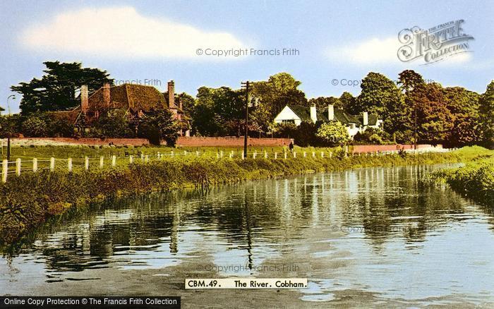 Photo of Cobham, The River Mole c.1955