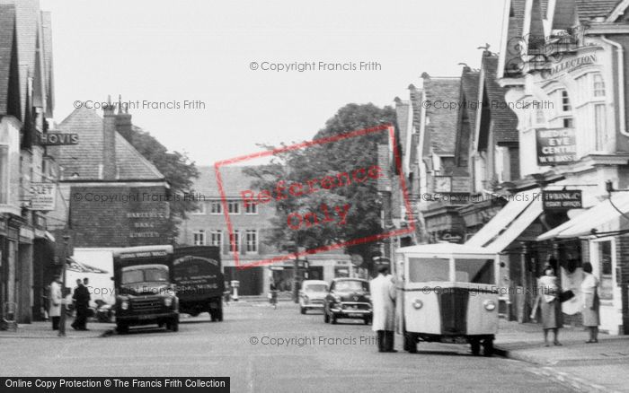 Photo of Cobham, Traffic On High Street c.1955