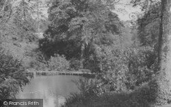 A Lake In The Park c.1950, Cockington