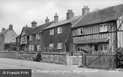 Tudor Cottages, High Street c.1950, Codicote