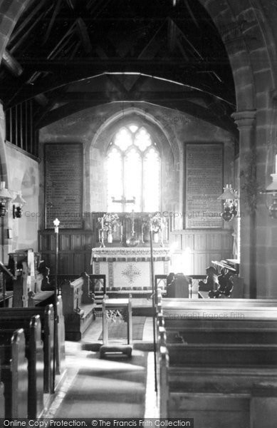 Photo of Cofton, The Church Nave c.1955