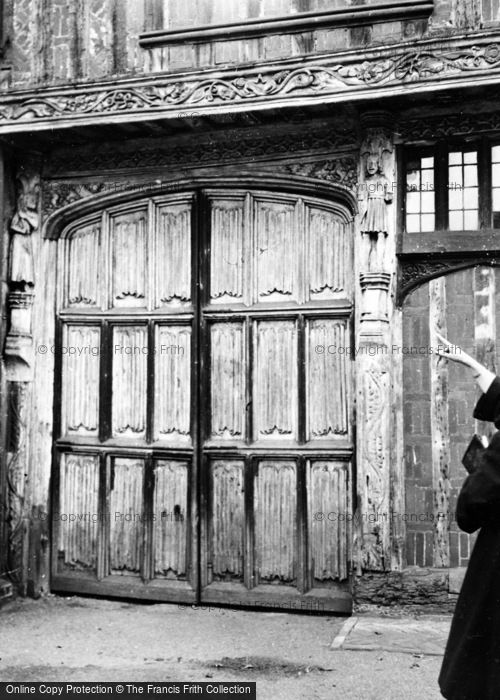 Photo of Coggeshall, Door, Paycocke's 1950