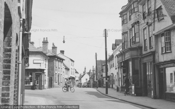 Photo of Coggeshall, Market End Post Office And East Street c.1955