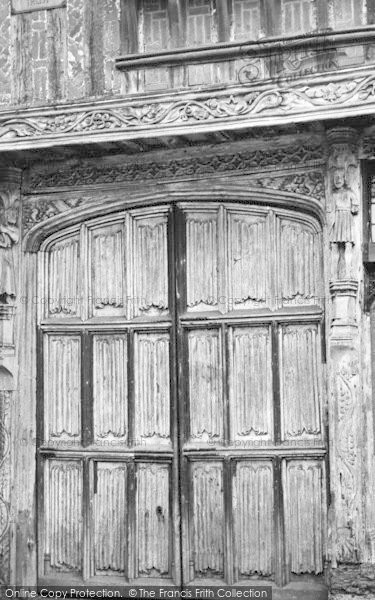 Photo of Coggeshall, Old Doorway, Paycock House c.1955