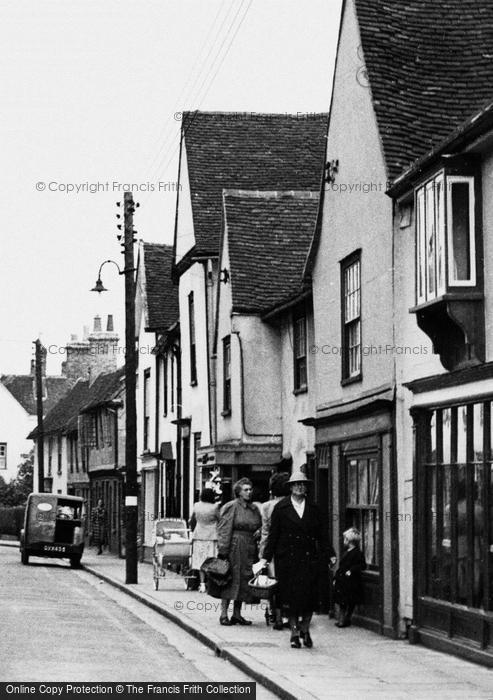 Photo of Coggeshall, Shopping In East Street c.1955