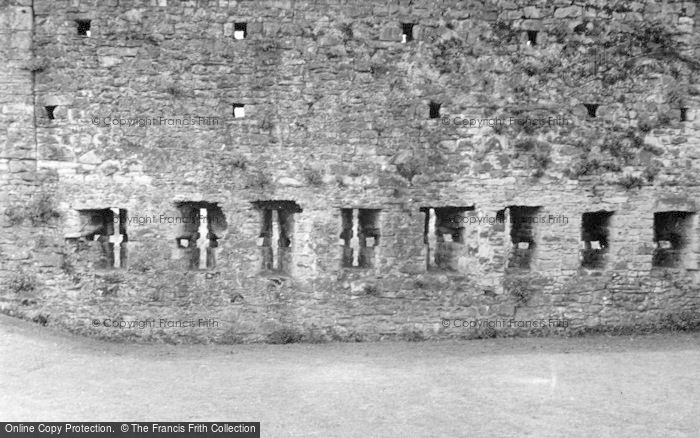 Photo of Coity, Castle, Arrow Loops In Curtain Wall 1953
