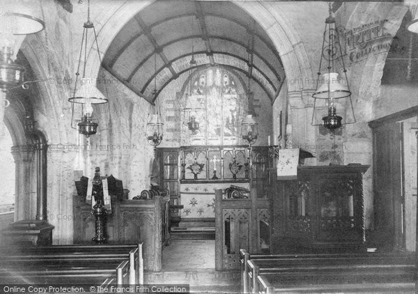 Photo of Colan, Church Interior c.1900
