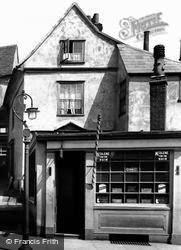 A Shop, Scheregate 1921, Colchester