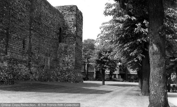 Photo of Colchester, Castle, Northside And Mayor's Walk c.1960