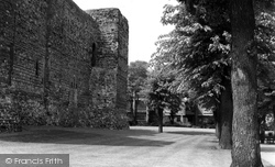 Castle, Northside And Mayor's Walk c.1960, Colchester