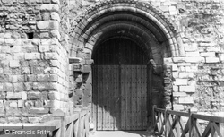 Castle, The Entrance Door c.1960, Colchester