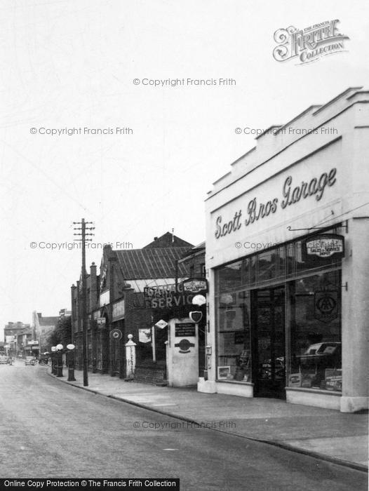 Photo of Colchester, Crouch Street, Scott Bros Garage c.1955