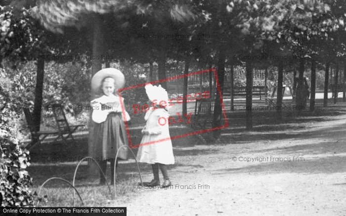 Photo of Colchester, Girls In Castle Gardens 1904