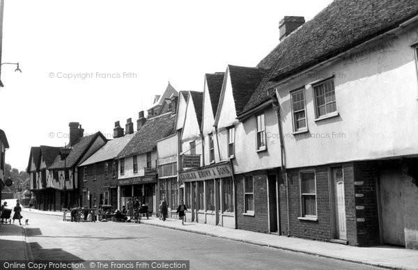 Photo of Colchester, Old Houses, East Street c.1955