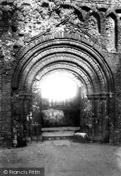 St Boltolph's Priory, West Door 1892, Colchester