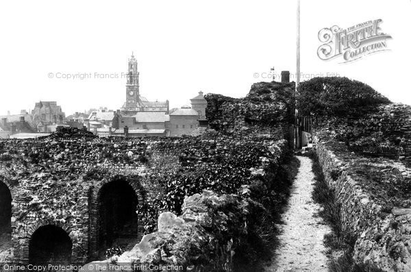 Photo of Colchester, The Castle Walls And The Town Hall 1907