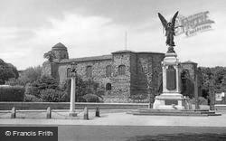 The War Memorial And The Castle c.1955, Colchester