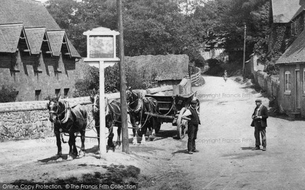 Photo of Coldharbour, Horse And Cart 1906