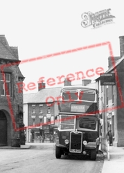 Bus Outside The Town Hall c.1950, Coleford