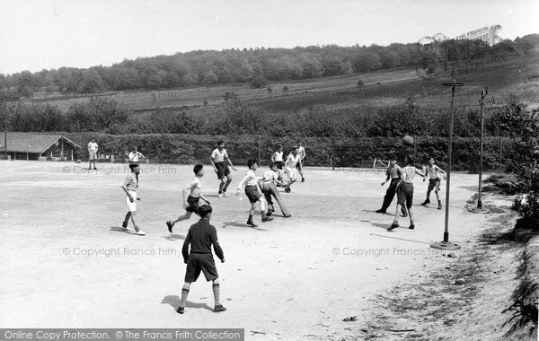 Photo of Colemans Hatch, Football, Wren's Warren Camp c.1955