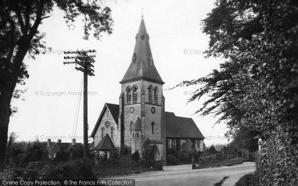 Photo of Colemans Hatch, Holy Trinity Church 1927