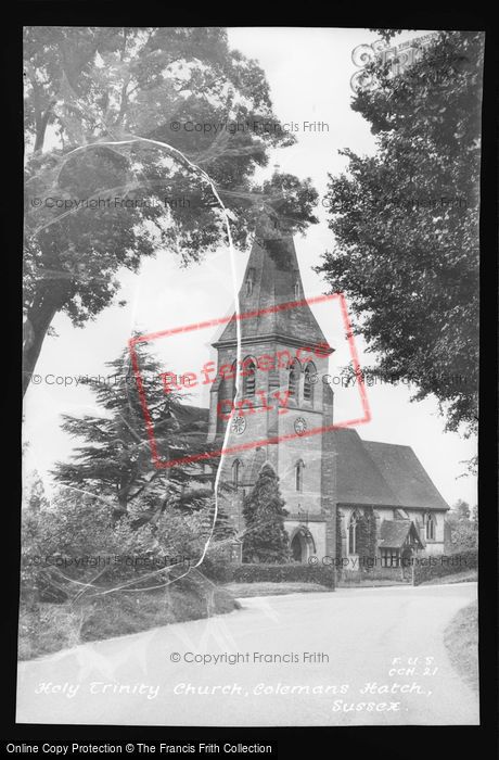Photo of Colemans Hatch, Holy Trinity Church c.1955