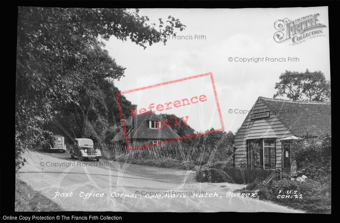 Photo of Colemans Hatch, Post Office Corner c.1955
