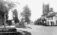 Colerne, Market Square and Church of St John the Baptist c1930