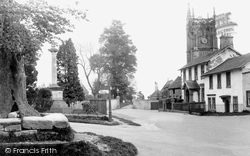 Colerne, Market Square and Church of St John the Baptist c1930