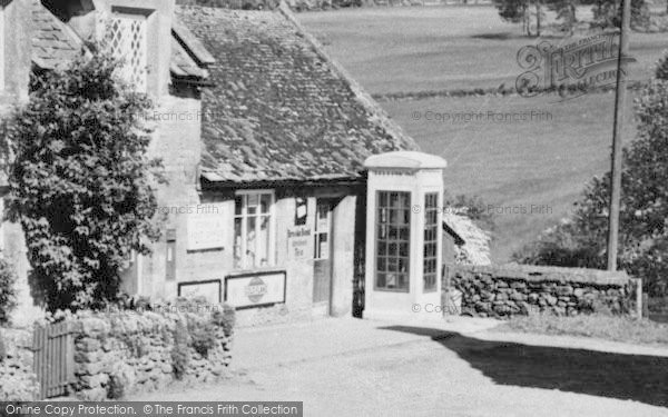 Photo of Colesbourne, The Post Office And Telephone Box c.1960