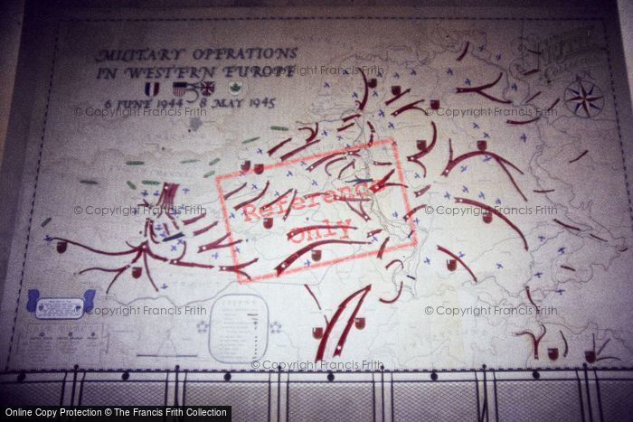 Photo of Colleville Sur Mer, St Laurent American Cemetery Invasion Maps 1984