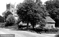 The Village And St Mary's Church c.1955, Collingbourne Kingston