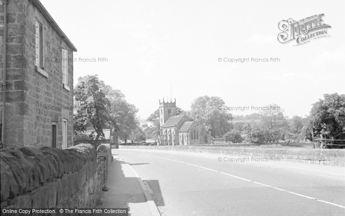 Photo of Collingham, The Main Road And Church 1957