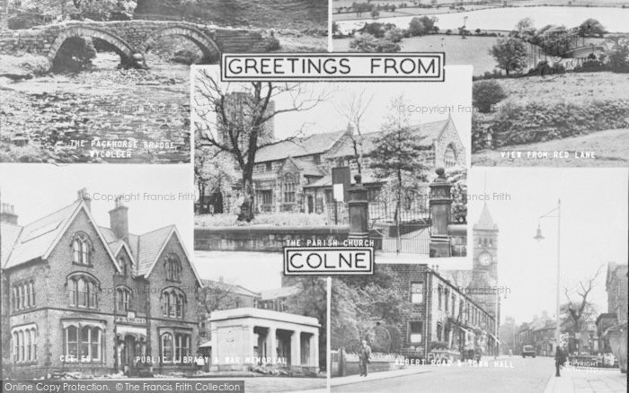Photo of Colne, Composite c.1955