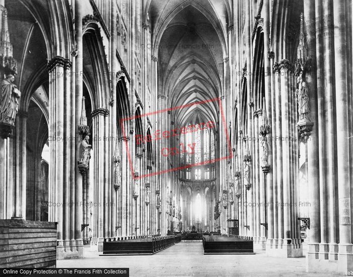 Photo of Cologne, Cathedral Interior c.1879